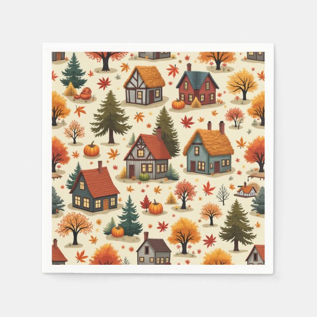 Serviette En Papier Papier Napkin (Devant)