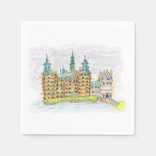 Serviette En Papier Papier Napkin (Devant)