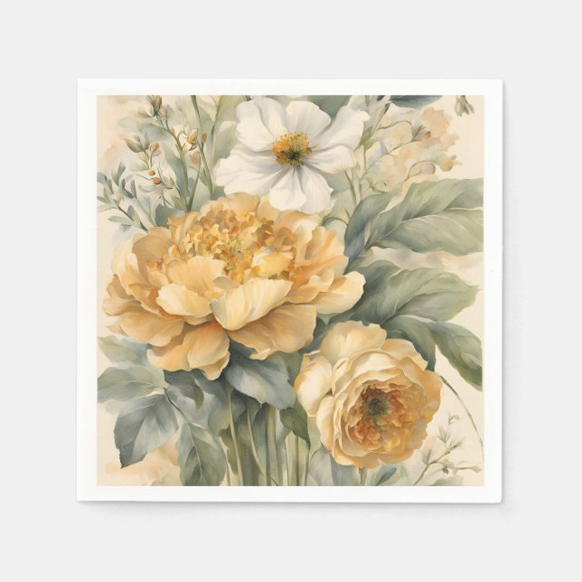 Serviette En Papier Papier Napkin (Devant)