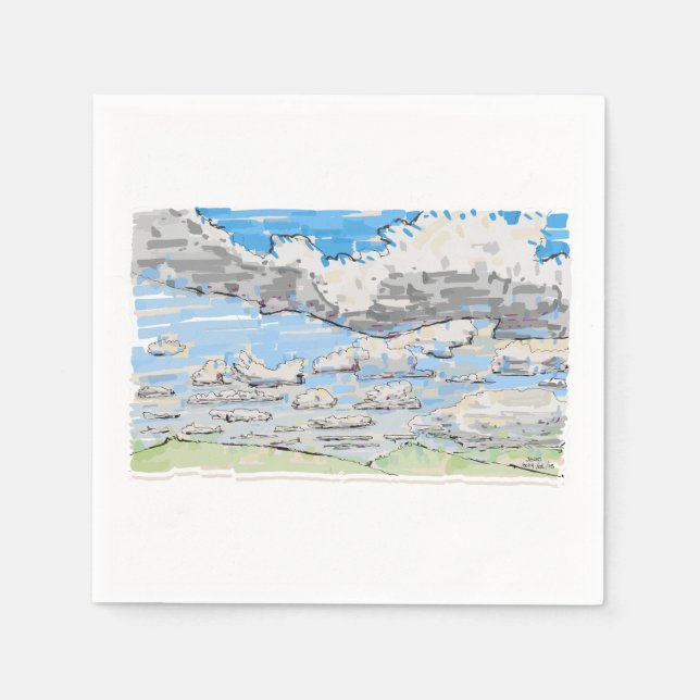 Serviette En Papier Papier Napkin (Devant)