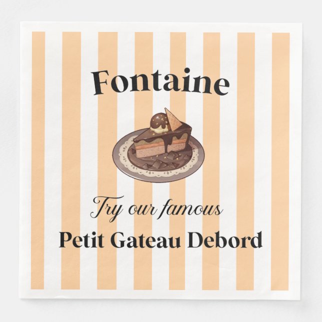 Serviette En Papier Papier Napkin (Devant)