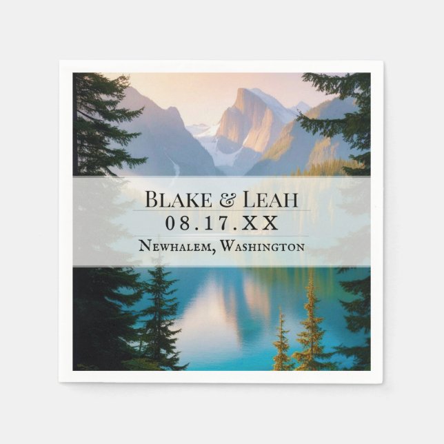 Serviette En Papier Papier Napkin (Devant)