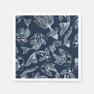 Serviette En Papier Papier Napkin avec belle Marine Life Côtier