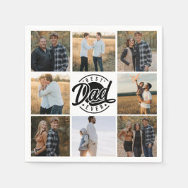 Serviette En Papier Papier Napkin "Best Papa Ever"