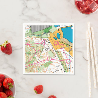 Serviette En Papier Papier Napkin - Carte d'orientation