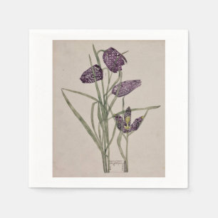 SERVIETTE EN PAPIER PAPIER NAPKIN : CHARLES RENNIE MACKINTOSH : 1915