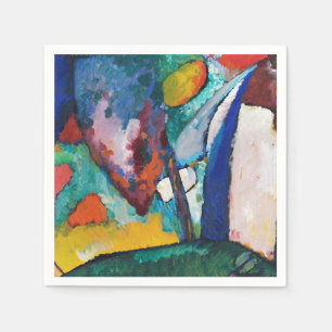 SERVIETTE EN PAPIER PAPIER NAPKIN : KANDINSKY : LA CASCADE