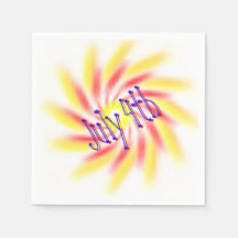 Papier Napkin - Pinwheel Fireworks