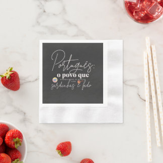 Serviette En Papier Papier Napkin Portugues o povo que conquistou