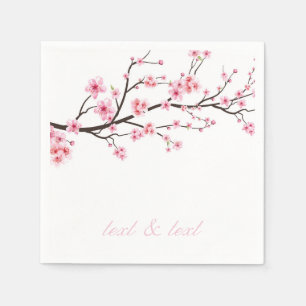 SERVIETTE EN PAPIER PAPIER NAPKIN : SAKURA CHERRY BLOSSOMS