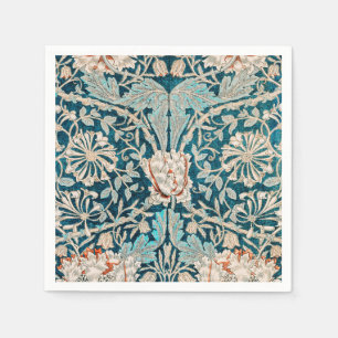 SERVIETTE EN PAPIER PAPIER NAPKIN : WILLIAM MORRIS : HONEYSUCKLE