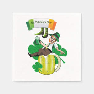 Serviette En Papier Papier Napkins Bière de la Saint Patrick