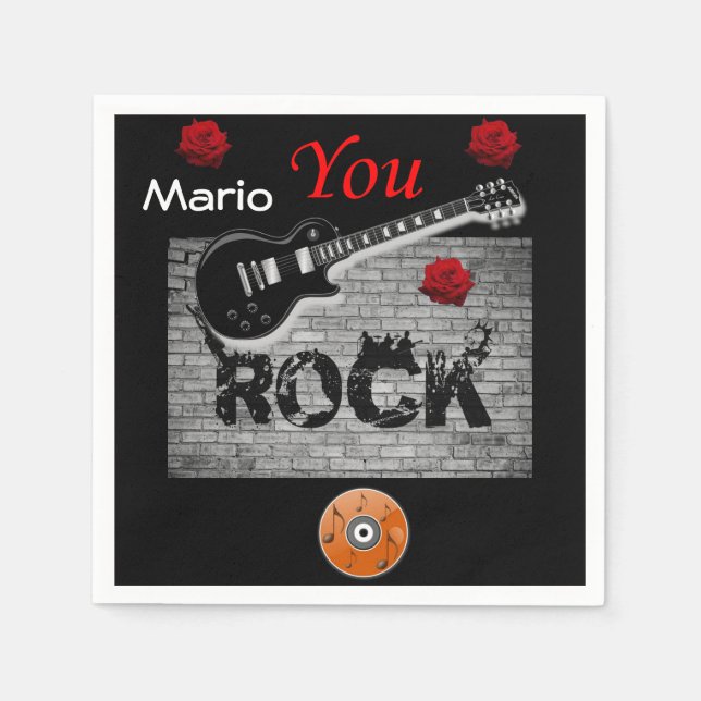 Serviette En Papier Papier Napkins Mario (Devant)