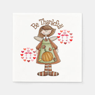 Serviette En Papier Papier Napkins Thanksgiving