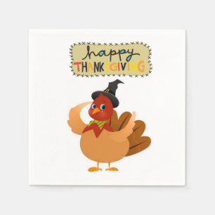 Serviette En Papier Papier Napkins Thanksgiving