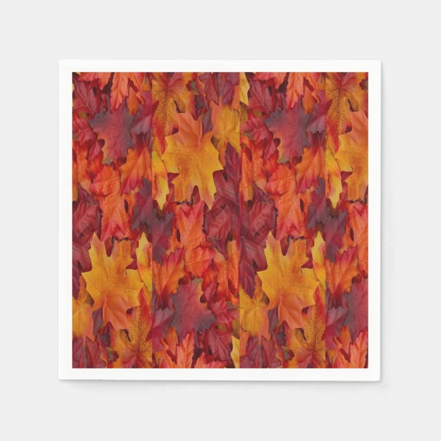 Serviette En Papier Papier Napkins Thanksgiving (Devant)