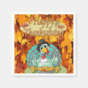 Serviette En Papier Papier Napkins Thanksgiving