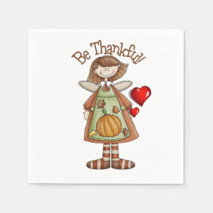 Serviette En Papier Papier Napkins Thanksgiving