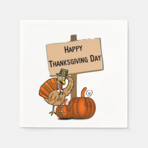 Serviette En Papier Papier Napkins Thanksgiving