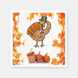 Serviette En Papier Papier Napkins Thanksgiving