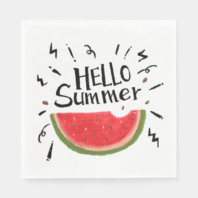 Serviette En Papier Papier Napkins-Watermelon (Devant)