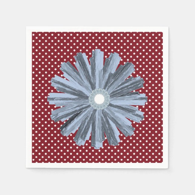 Serviette En Papier Papier Naples Floral (Devant)