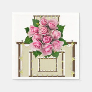Serviette En Papier Papier Naples Floral