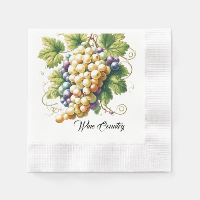 Serviette En Papier Papier Pays Vin (Devant)