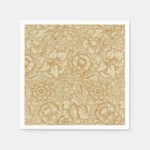 Serviette En Papier Papier peint floral Poppy de William Morris