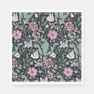 Serviette En Papier Papier peint victorien botanique de coquelicot de