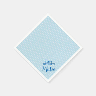 Serviette En Papier Papier personnalisé avec simple étoile bleue