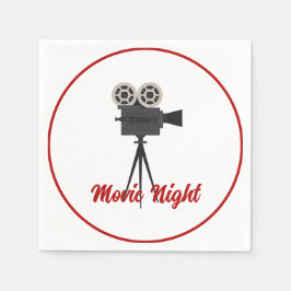 Serviette En Papier Papier personnalisé de la caméra vidéo rétro