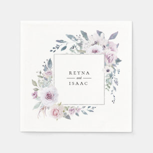 Serviette En Papier Papier personnalisé Dusty Garden Floral
