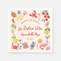 Papier personnalisé pour anniversaire italien La D