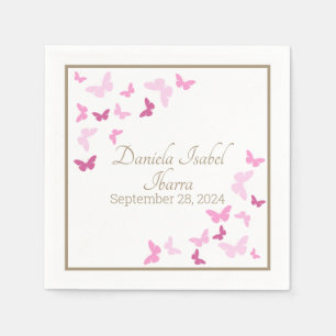Serviette En Papier Papier Personnalisé pour Fête Douze Ans ou Quincea