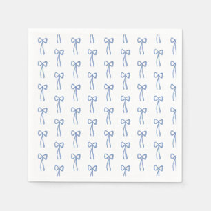 Serviette En Papier Papier Petit Papier Bow Bleu Napkin