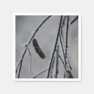 Serviette En Papier Papier photo d'hiver