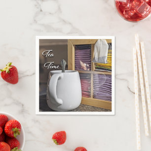 Serviette En Papier Papier photo Tea Time Napkin