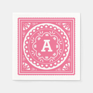 Serviette En Papier Papier Picado Papier serviettes - Rose