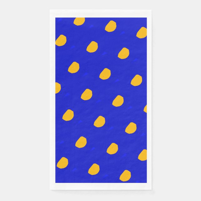 Serviette En Papier Papier pois saturé (Devant)