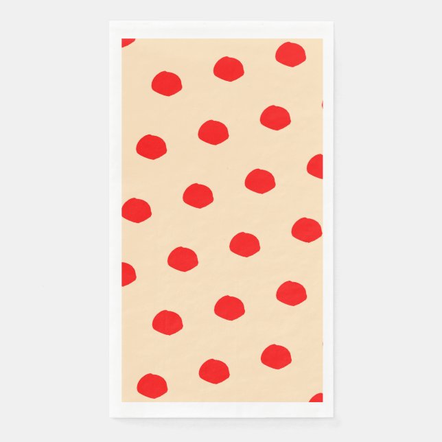 Serviette En Papier Papier pois saturé (Devant)