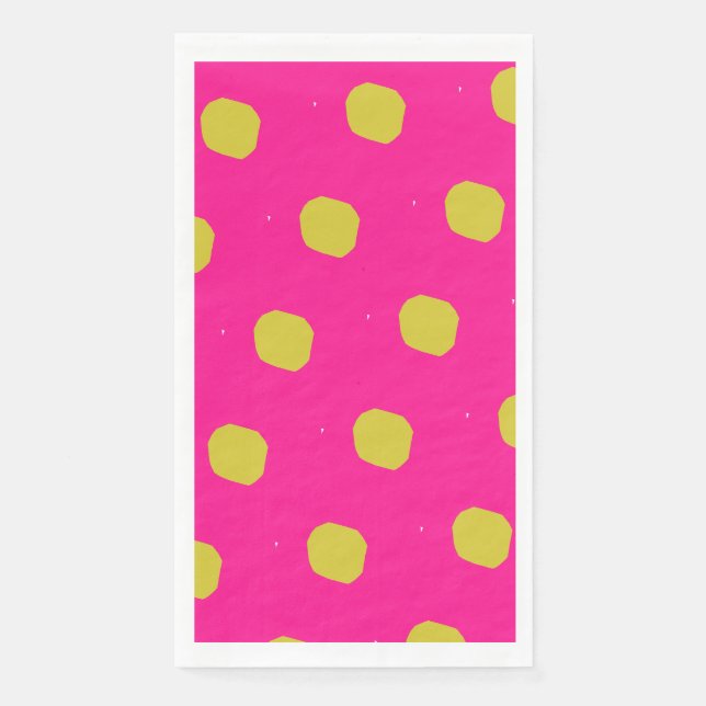 Serviette En Papier Papier pois saturé serviette (Devant)