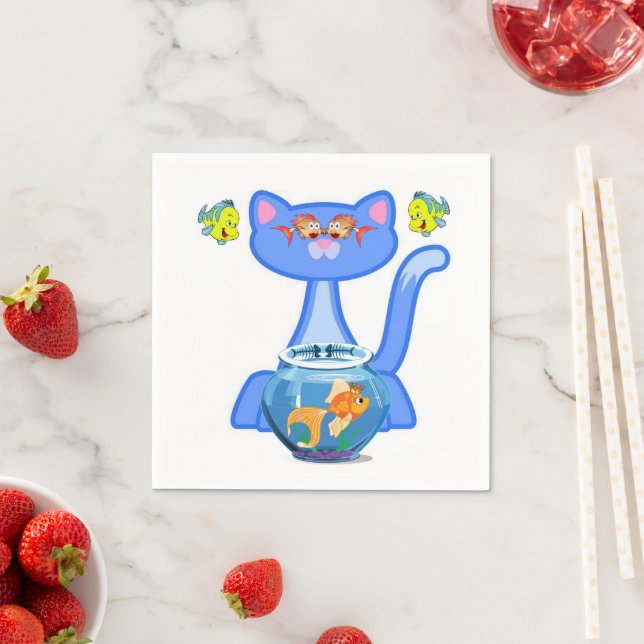 Serviette En Papier Papier, Poisson de chat (En situation)