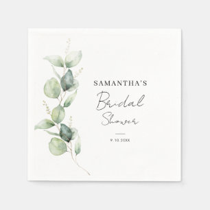 Serviette En Papier Papier pour Baby Shower Botanique d'Eucalyptus