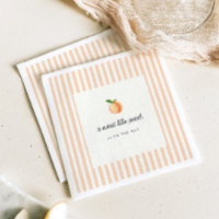 Papier pour Baby Shower Douce Petite Pêche