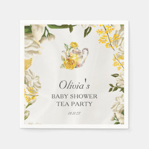 Serviette En Papier Papier pour Baby Shower sur le thème du Thé Party 