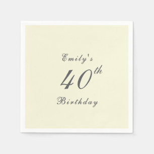Serviette En Papier Papier pour fête d'anniversaire élégante moderne 4