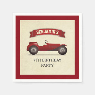 Serviette En Papier Papier pour fête d'anniversaire enfant voiture de