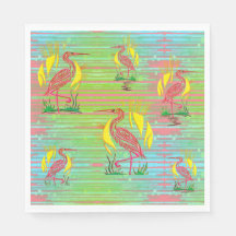 Papier pour oiseaux tropicaux Napkin