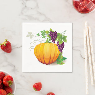 Serviette En Papier Papier - Récolte d'automne
